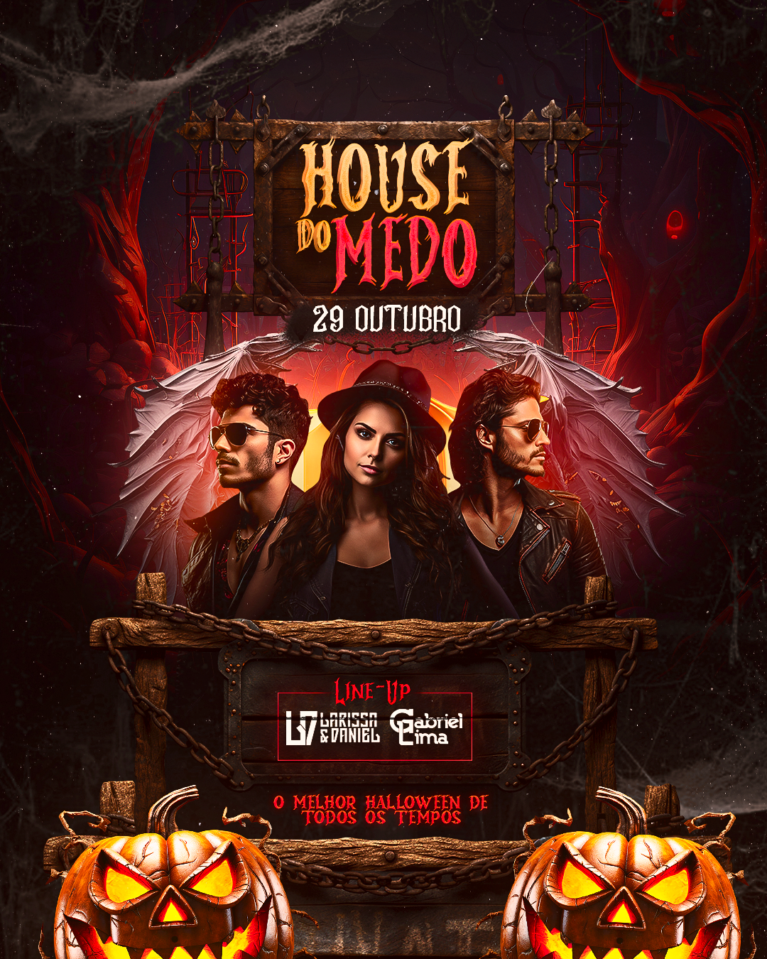 ARTE-06 HOUSE DO MEDO HALLOWEEN FEED PSD